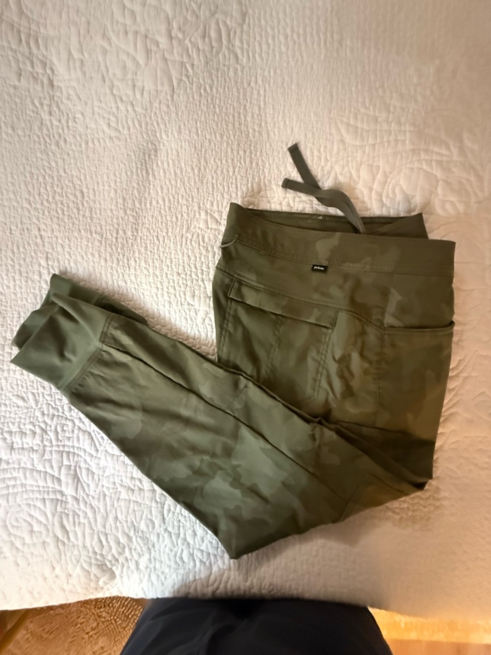 Prana Olive Green Camo Joggers